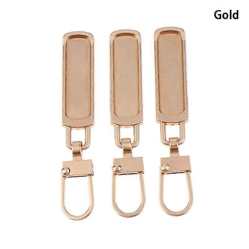 3Pcs Zipper Slider Puller Replacement Removable Zipper Head Luggage Schoolbag Coat Clothes Shoes Boots Metal Zipper Pendant Pull