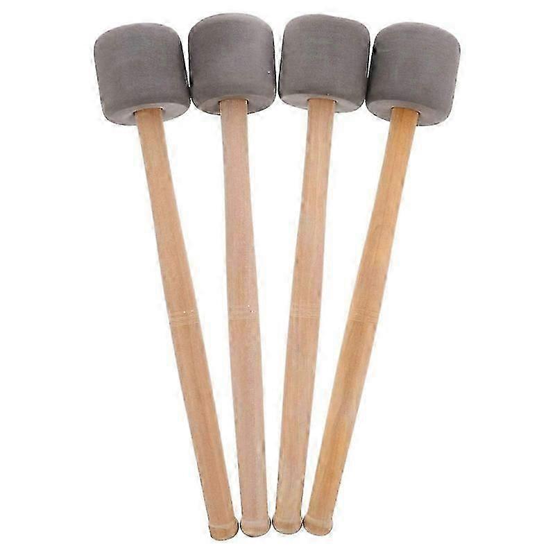 4Pcs Bass Drum Mallets Sticks Mallets Foam Head Drum Mallets for Marching Band Percussion