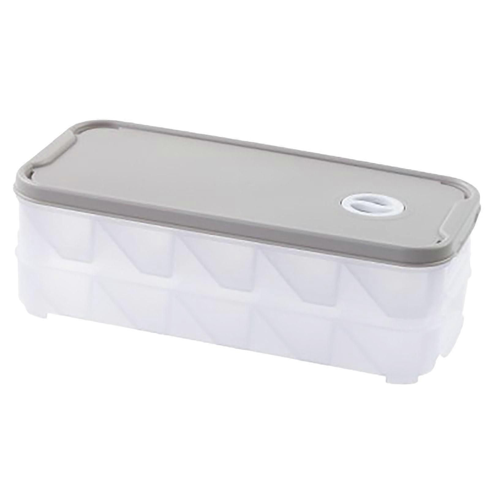 Stackable Dumpling Box Can Store Two Layer Of Covere Household Refrigerator Fresh-keeping Box Divided Dumpling Wontons Tray Non Stick Freezing Box