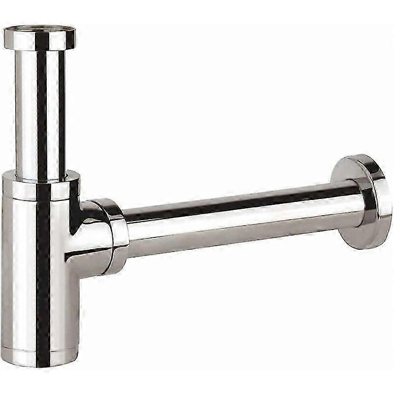 Siphon d’évier en laiton, conception universelle du siphon 1 1/4 x 32 mm, réglable anti-odeur, chromé