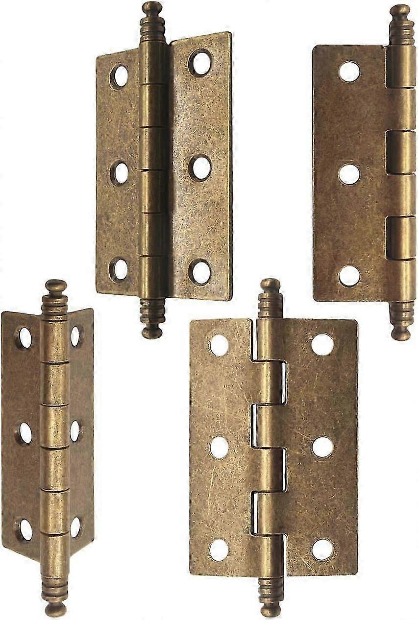 10pcs Old Style Metal Hinges 60*36mm Bronze