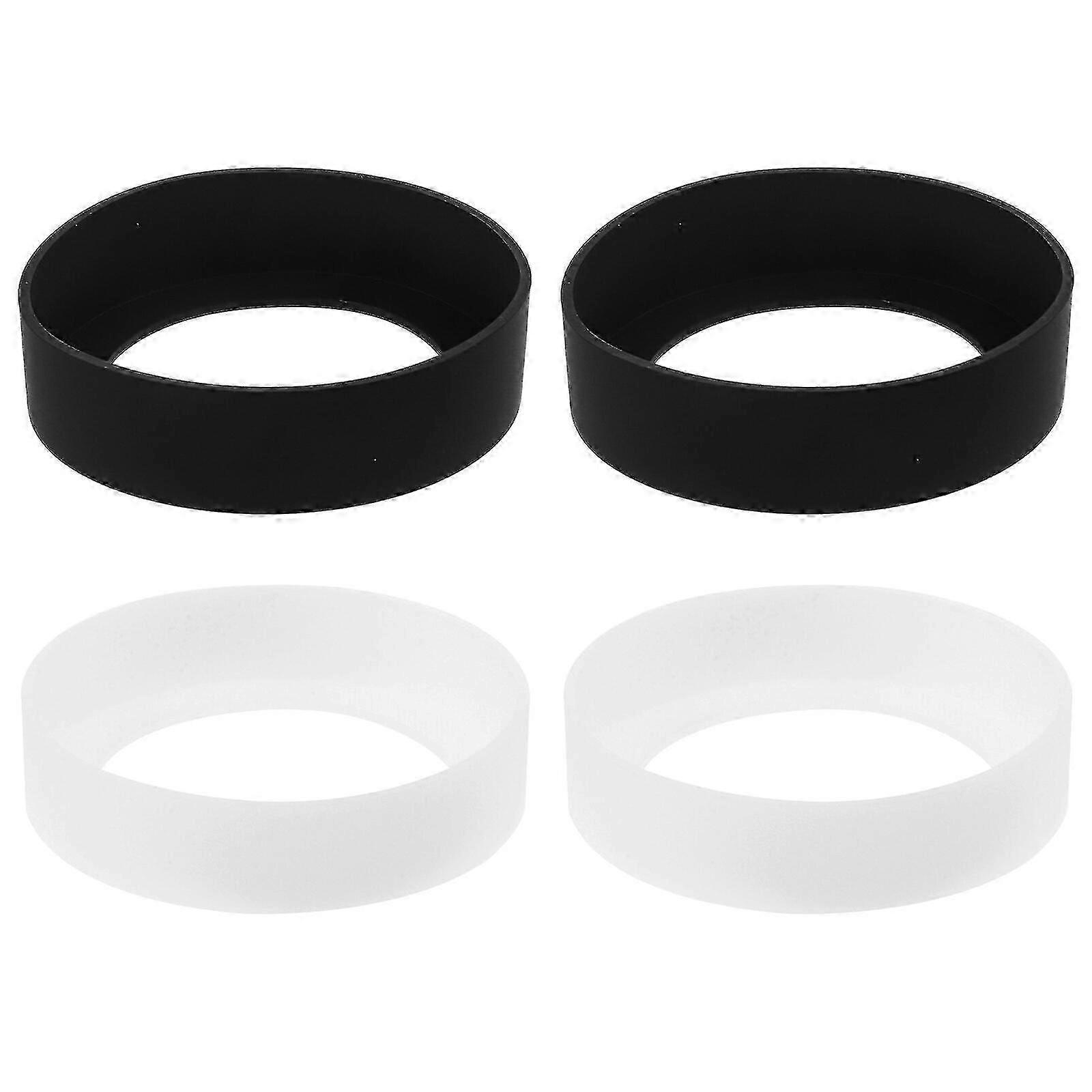 4pcs Silicone Protective Bottle Boot Anti-skid Bottle Bottom Sleeve Practical Cup Boot