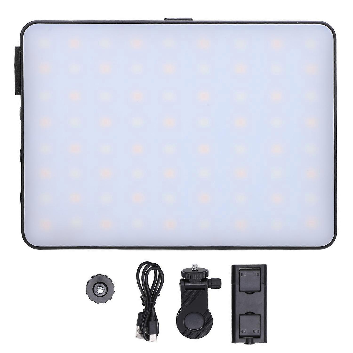 LED Video Light 72 LED Chips Photography Lighting 3000 to 9900K Rechargeable On Camera Video Light w