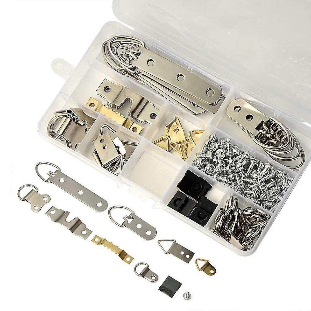 96-Pack Photo Frame Wall Hooks Including Storage Box