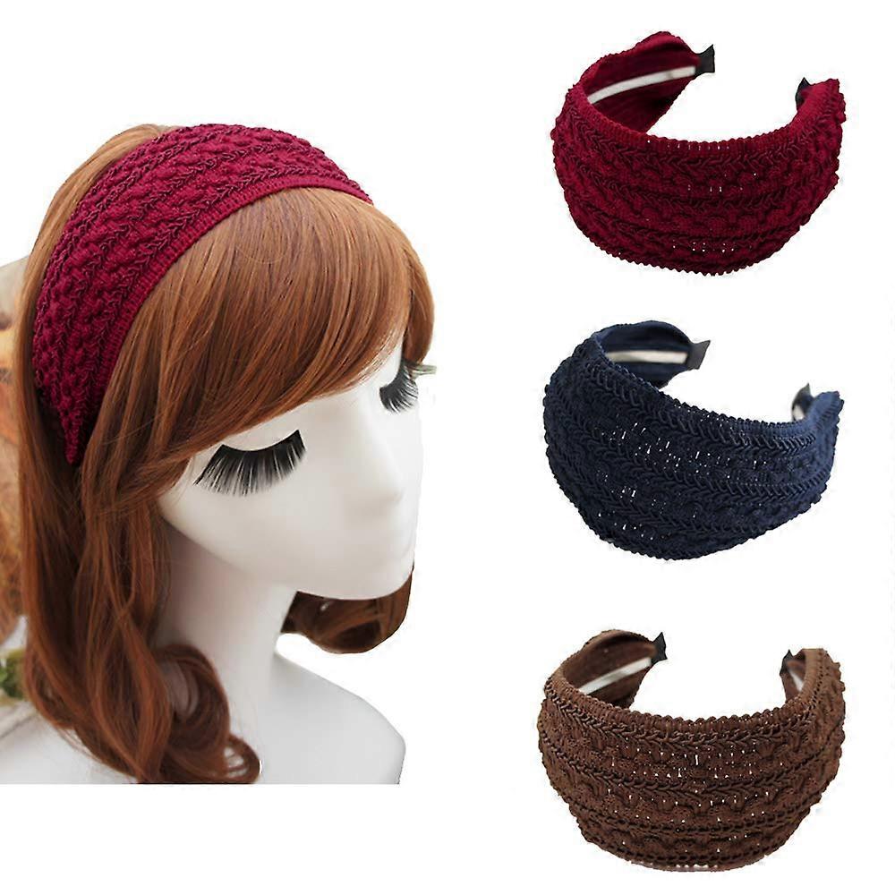 Cable Knit Fleece-Lined Stretch Headband