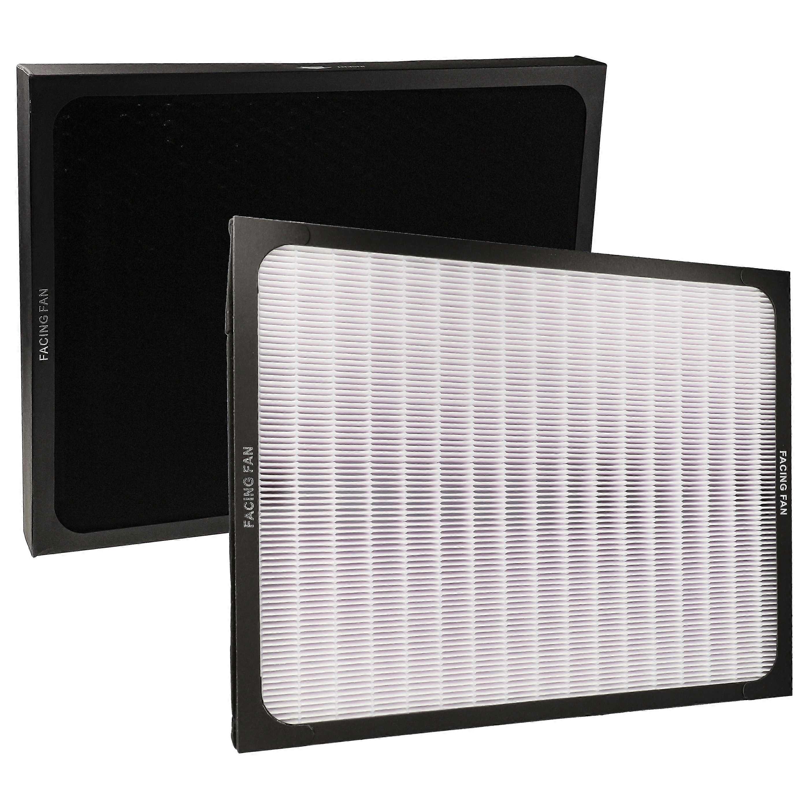 vhbw Set de filtre din 2 piese compatibil cu Blueair Classic 201, 215B, 205C, 210B, 203 Slim, 205, 203C, 203 Purificator de aer - filtru combinat, filtru de particule
