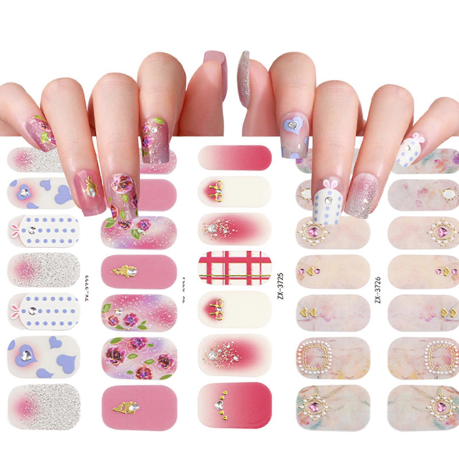 Full Cover Nail Stickers Nail Tips Manicure Decoration Designer