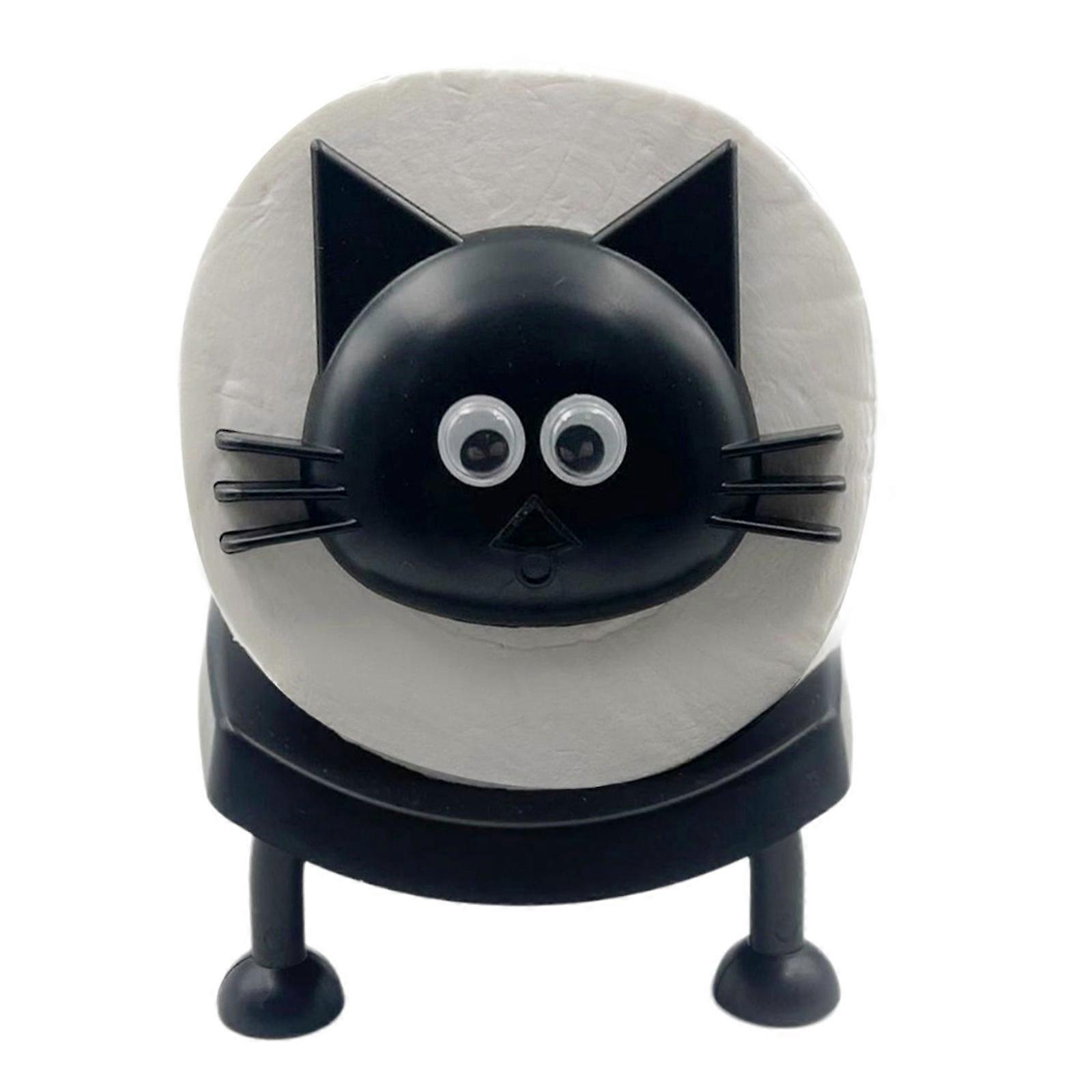 Cow/Cats Shaped Tissue Dispenser Playful and Easy to Assemble Roll Rack Decorative Animal Theme Toilet Paper Holder