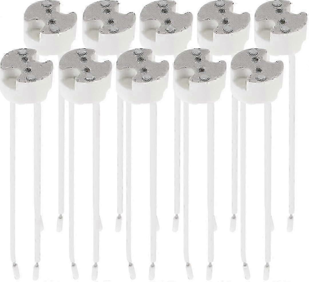 10x GU5.3/MR16 Socket with 12V Cable for LED Halogen Bulb Lamp,Compatible