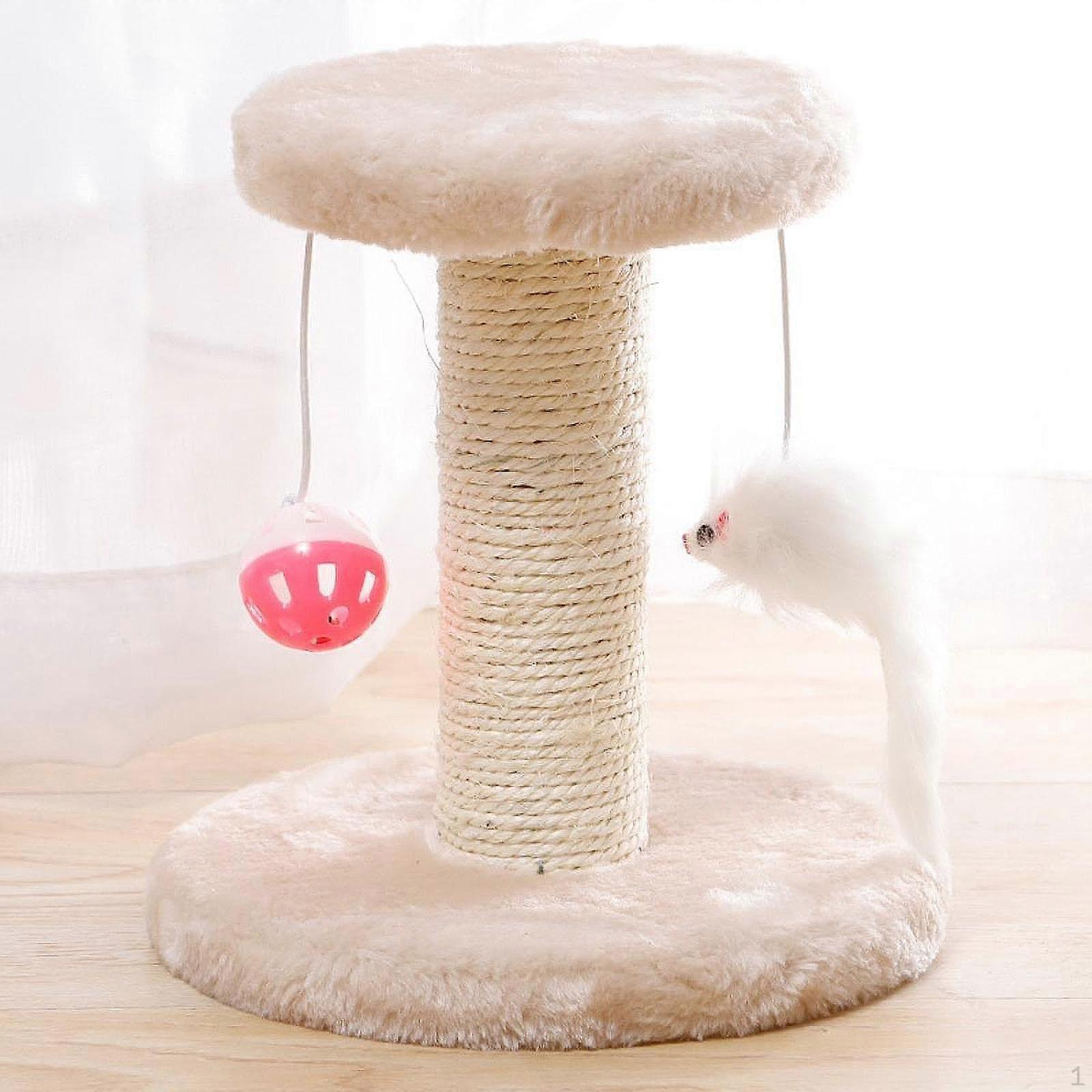 Cat Scratch Podt Stand Interactive Exercise Plaything Post with Ball Toy Board