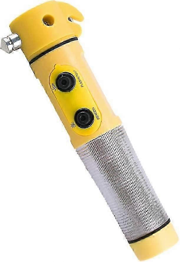 Multi-fuction Car Hammer Car Emergency Window Breaker And Seatbelt Cutter Car Escape Tool With Flashlight And Beacow