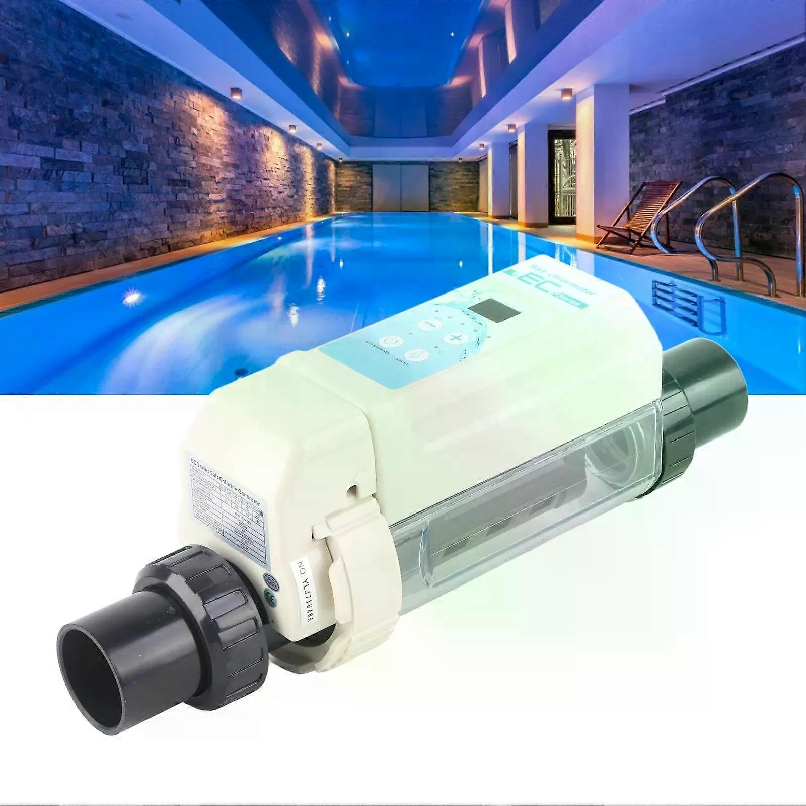 Chlorine Electrolyzer Salt Chlorinator EC20 20g/H SPA Chlorine Generator Electrolyzer Swimming Pool Salt Chlorinator 100240V