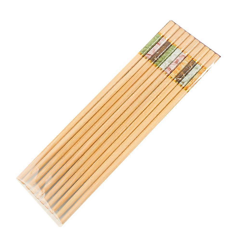 5 ζευγάρια μπαμπού chopsticks επαναχρησιμοποιήσιμα ιαπωνικά κινέζικα κορεάτικα ξύλινα chopsticks
