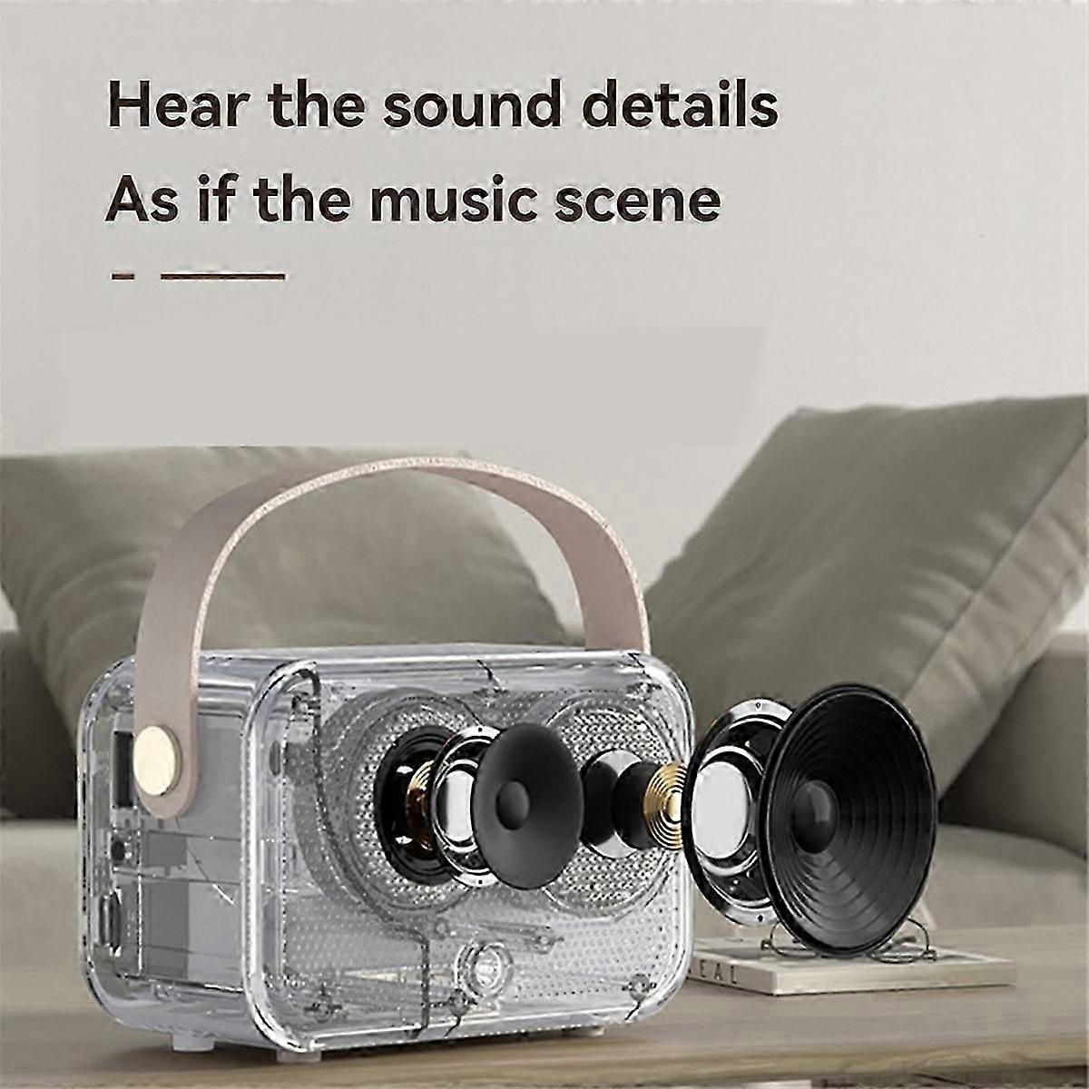 Bluetooth Speaker with Microphone Speaker Support TF Card U Disk AUX 3D Sound Diffusion Type Alarm