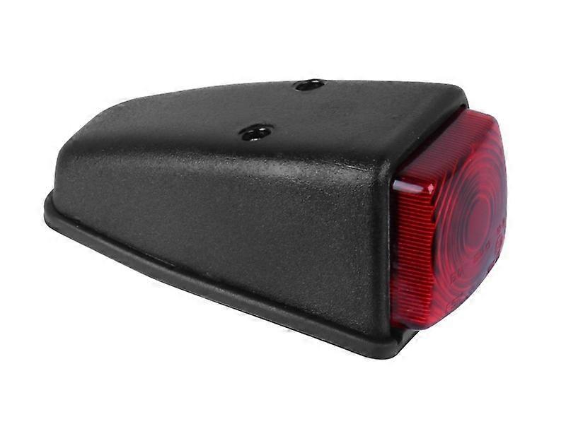 Eckleuchte, roter Lampenschirm