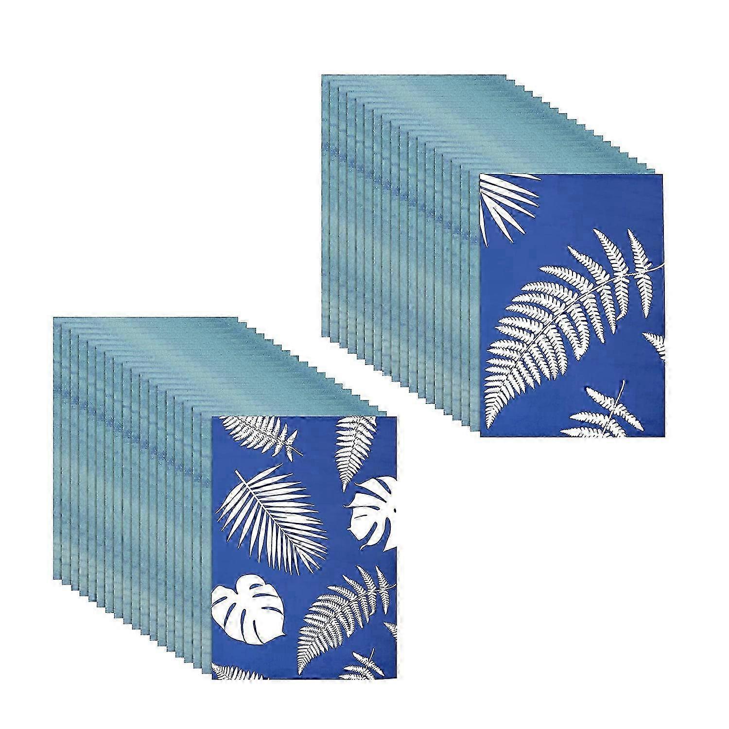 60 Sheets of Sun Printing Paper Blue Format Paper A5 High Sensitivity Sun Paper for Art Craft DIY