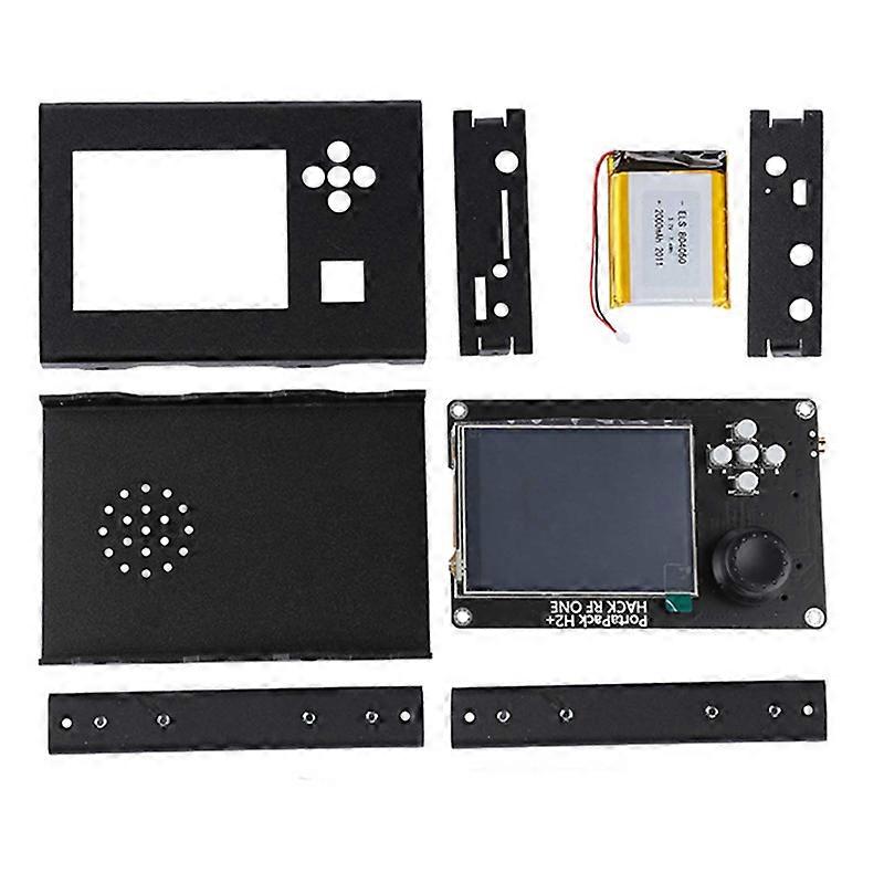 Portapack H2 3.2 Inch Touch Lcd Display + Aluminum Case + 2000Mah Battery for One Sdr(Black)