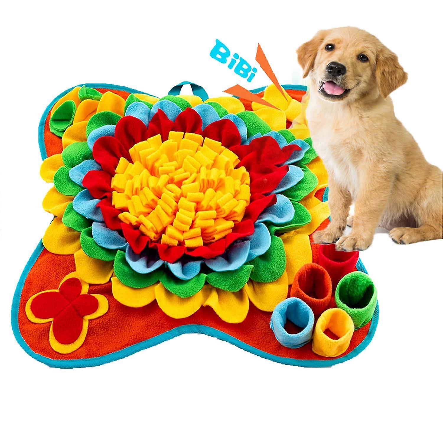 Non-Slip Interactive Sniffing Mat for Dogs - Foraging Skills, Soft Fabric, 24x18 Inches, Promotes Natural Behavior