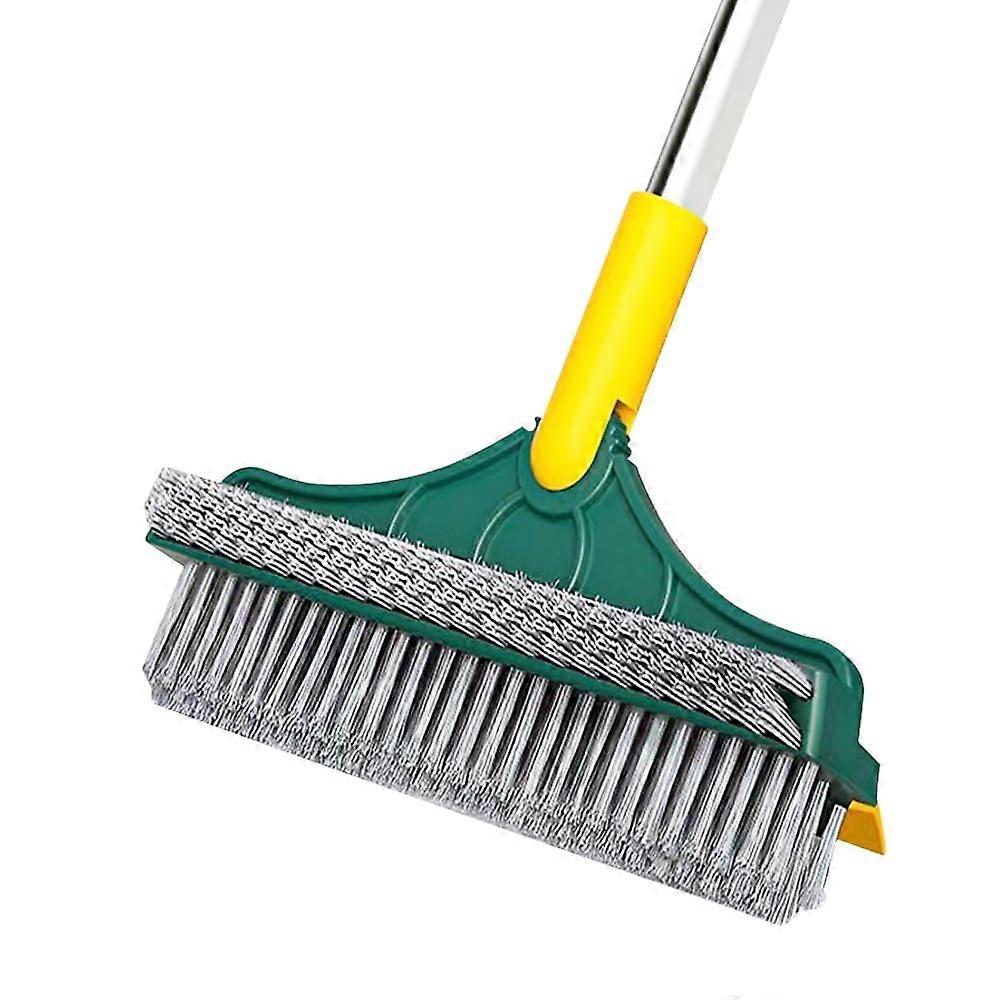 Long Handle Grouting Brush Scrubber with 120° Rotating Ceramic Tile Brush for Cleaning and Scrubbing, Three in One Size
