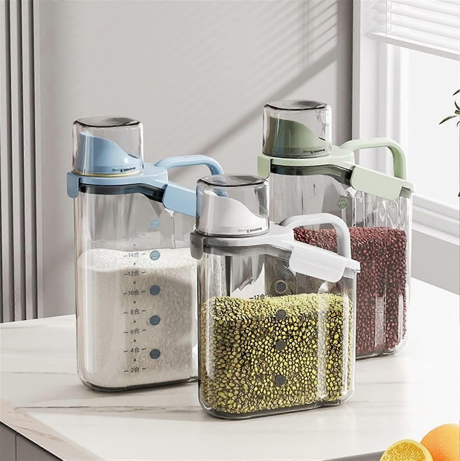 1 Canister Moisture-Proof Dustproof Food Dry Storage Container 2500ML