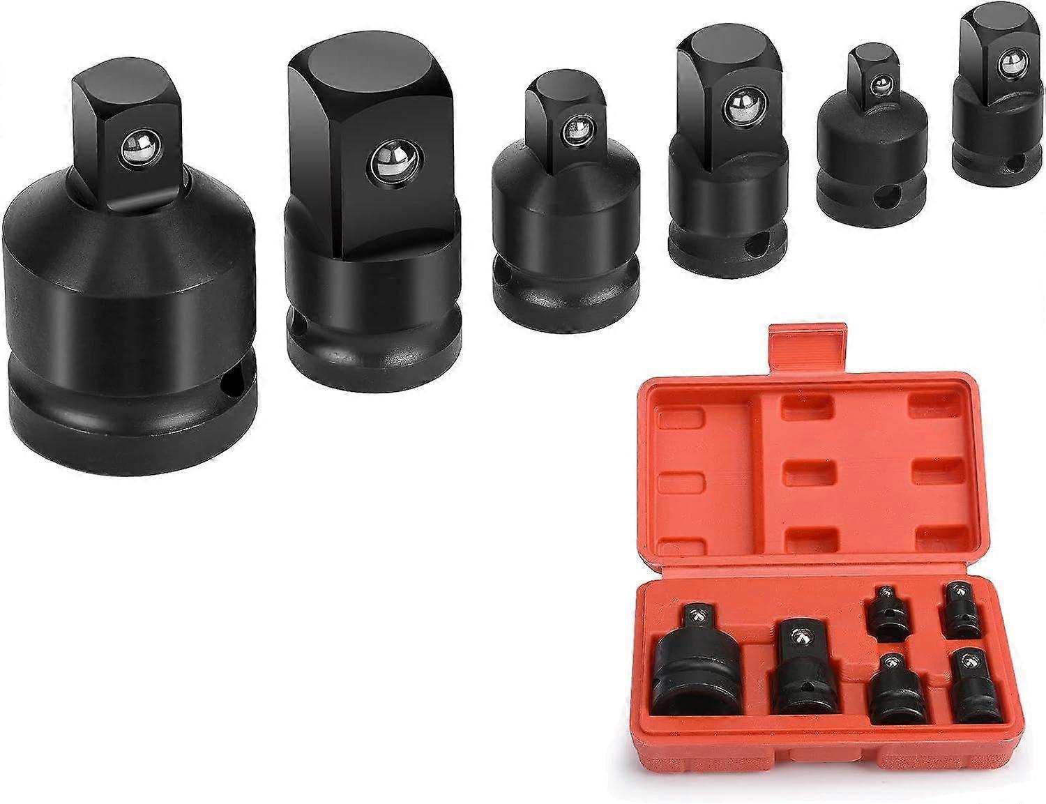 Socket Wrench Adapter Set - 6 Reducing Adapters for 1/4" 3/8" 1/2" 3/4" Sockets