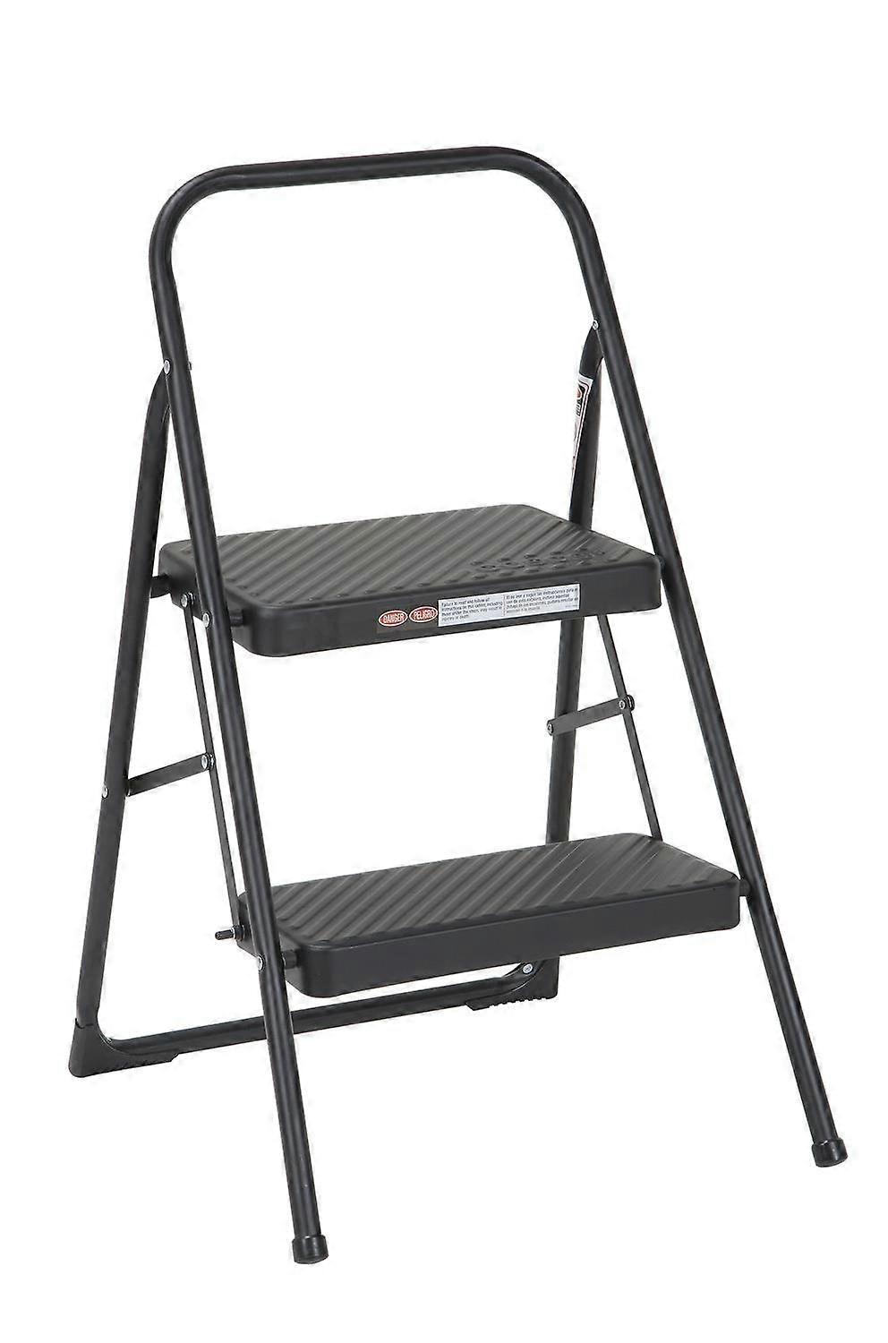 Black Step Stool Household Folding 2-Step
