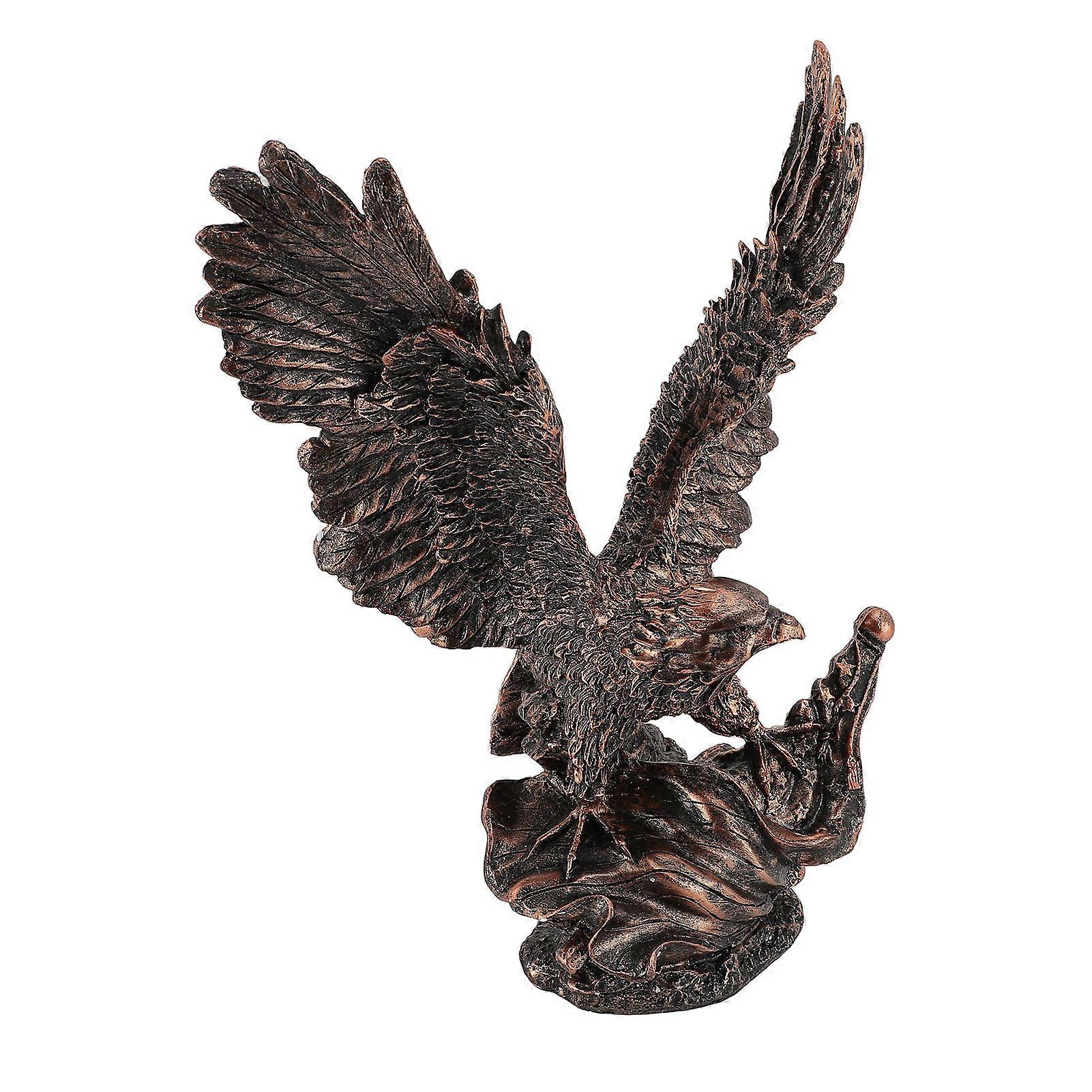 Eagle Resin Statue Sculpture Ornament Animal Figurine Modern Decor Desktop Decoration 