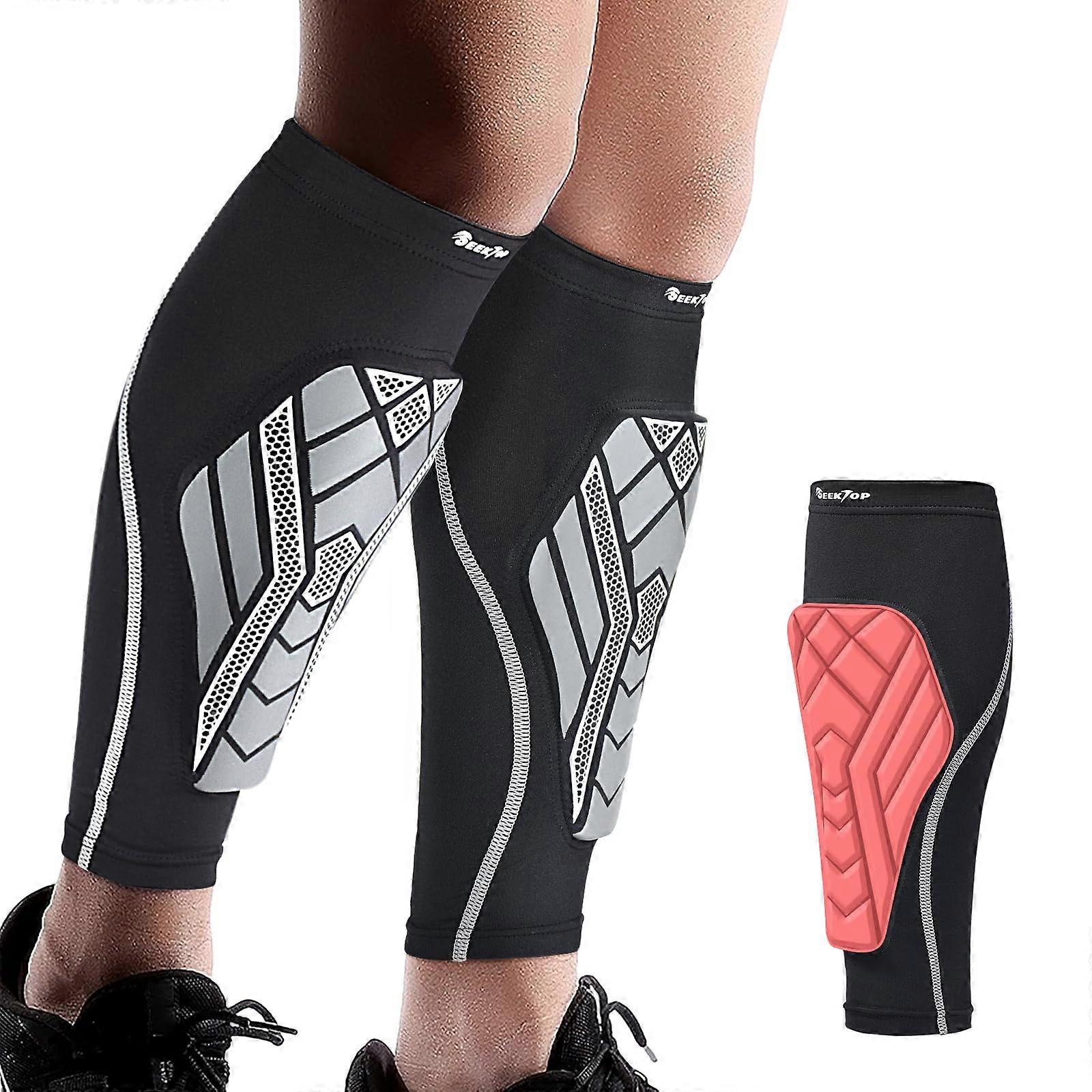 Soccer Shin Guards Pads for Kids Youth Adult, Shin Guard Sleeves for