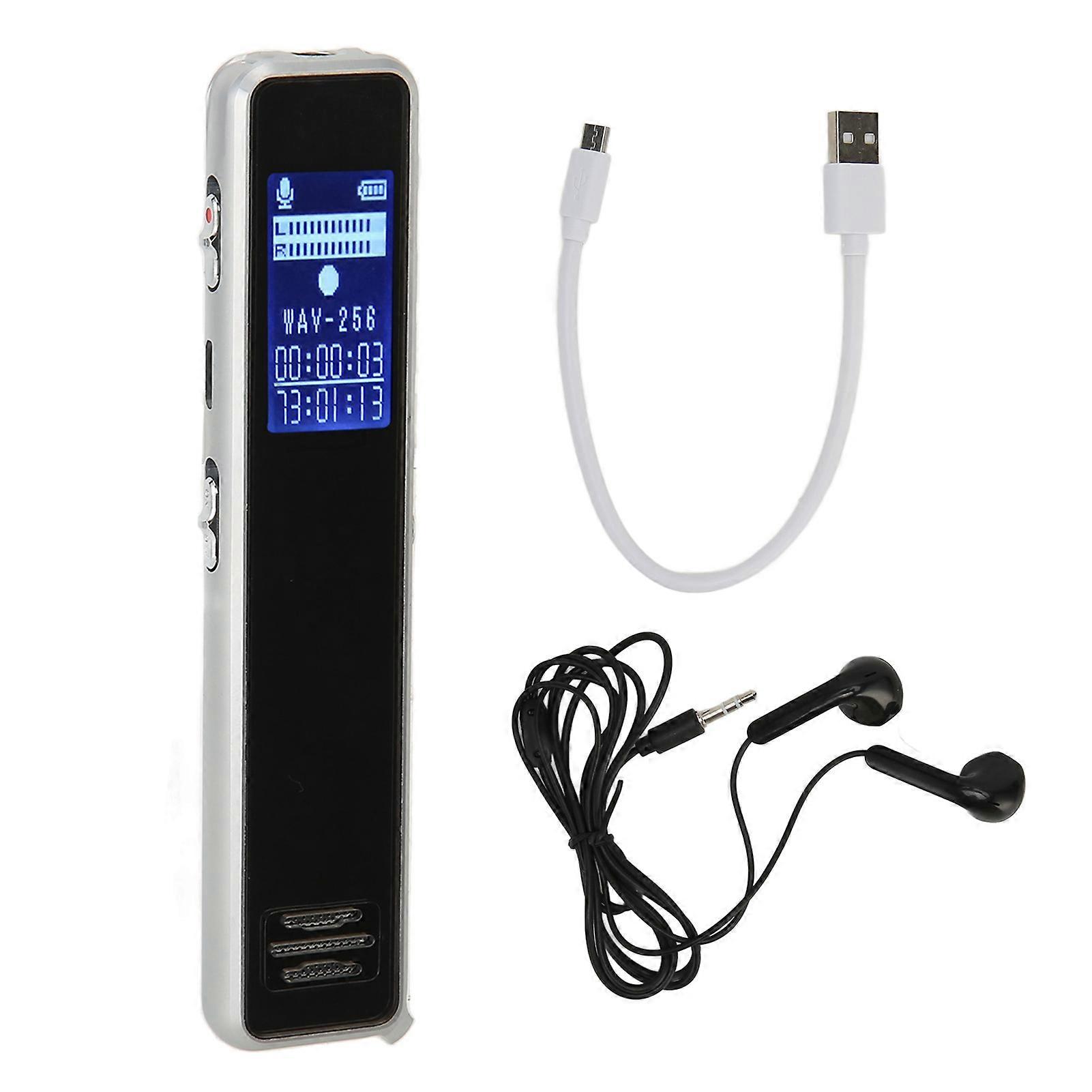 Digital Voice 8 Core AI Intelligent HD Noise Reduction Voice Activated Recorder MP3 Player 64G