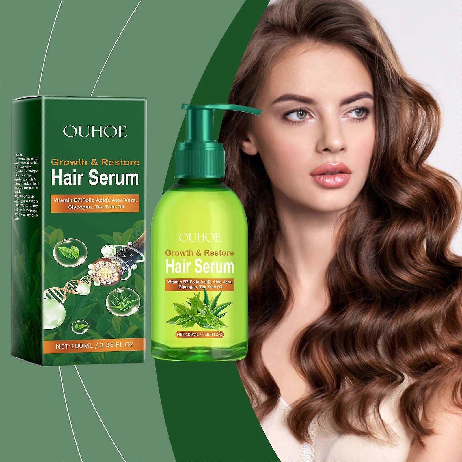 100ml OUHOE Restore Hair Serum Aloe & Tea Tree Blend for Scalp Freshness