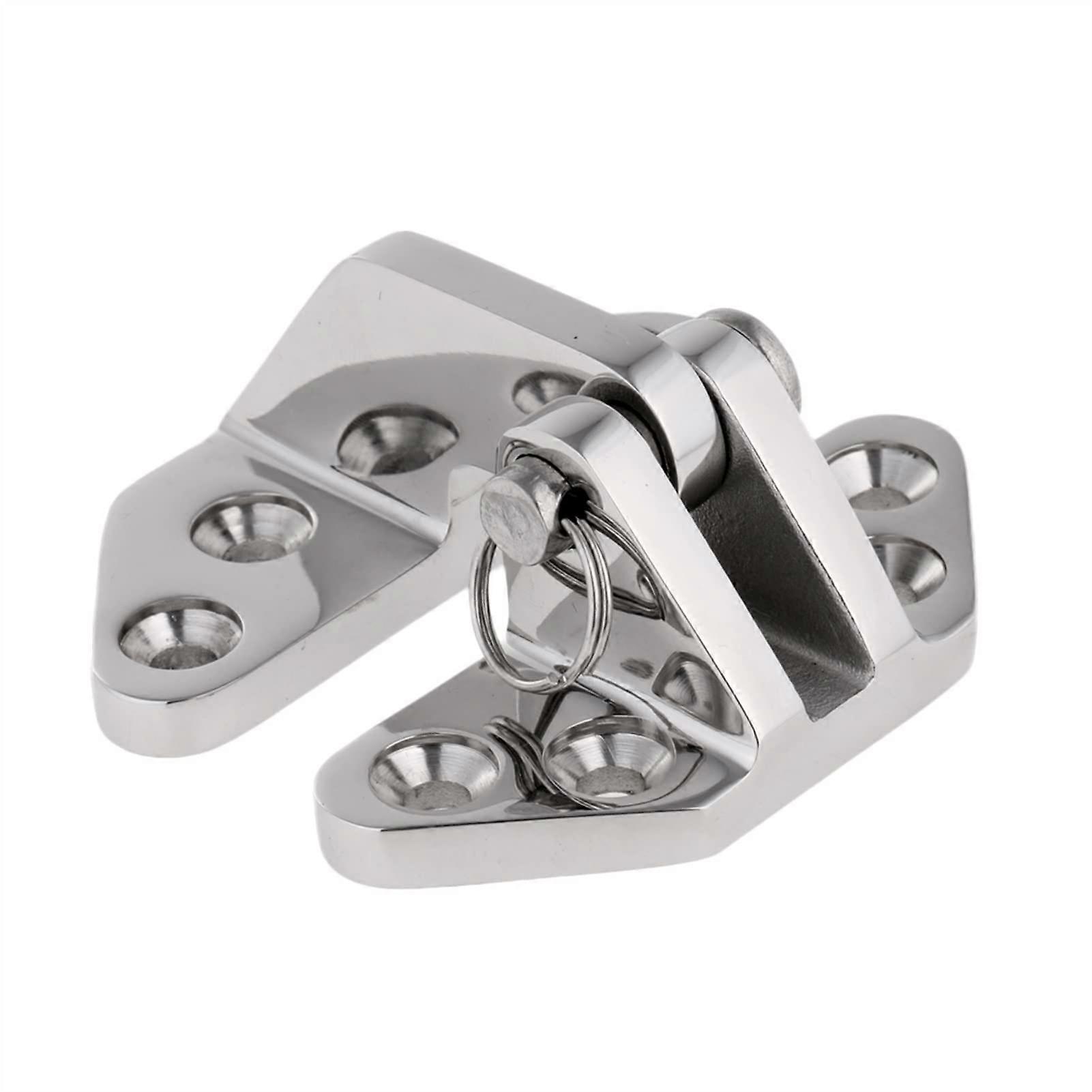316 Stainless Steel Solid Cast Hatch Door Window Locker Hinge with Removable Pin, 2.7" x 2.56" x 1.18", Silver Finish