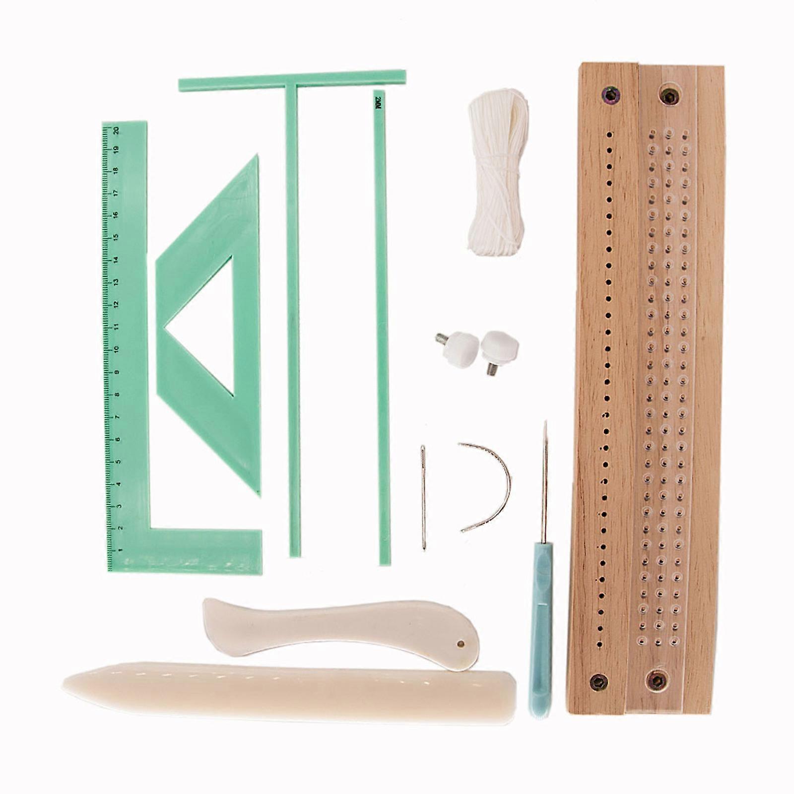 Bookbinding Ruler Incldues L-shaped Ruler, T-shaped Ruler, Spacing Guide, Corner Cutting Square, Scrapbooking Tool Set