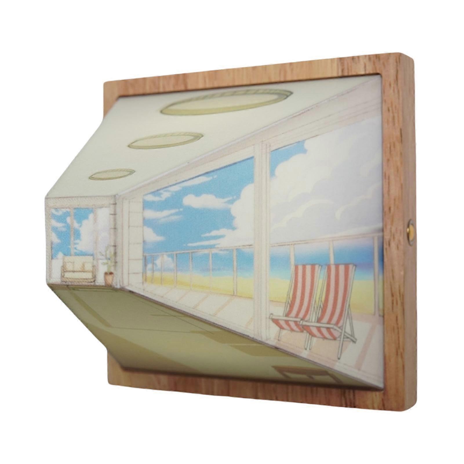 Naked Eye Visual Night Light Wall Mounted Picture Frame Atmosphere Lamp Optical Illusion Wall Art Adjustable Lighting