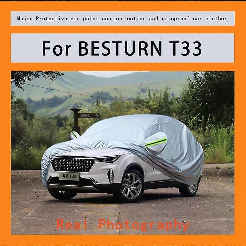 עבור BESTUPN T33 כיסוי גשם כפור שלג אבק עמיד למים הגנה חיצונית מגן רכב כיסויים אנטי UV חיצוני שמש רפלקטיבי