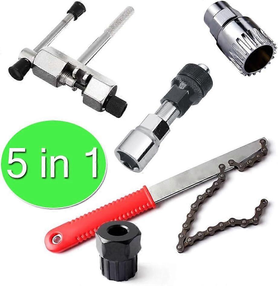 Bicycle Repair 5 In 1 Chain Tool Crank Puller Bottom Bracket