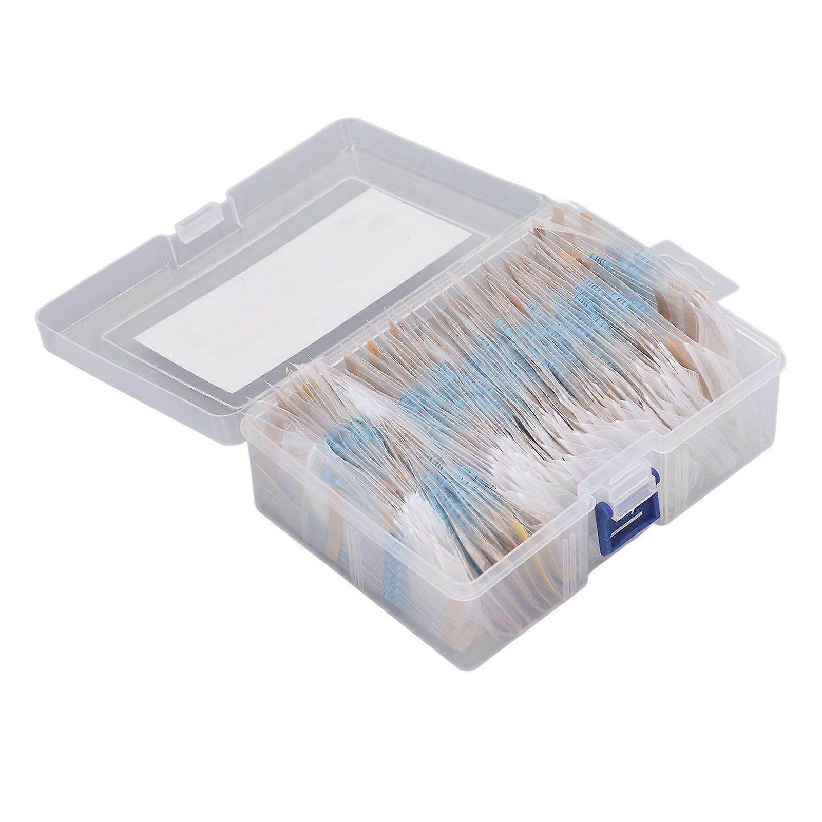 2025 أحدث طراز 860 قطعة مقاومات أفلام معدنية 86 قيمة 0.5 واط 0.1R إلى 10M