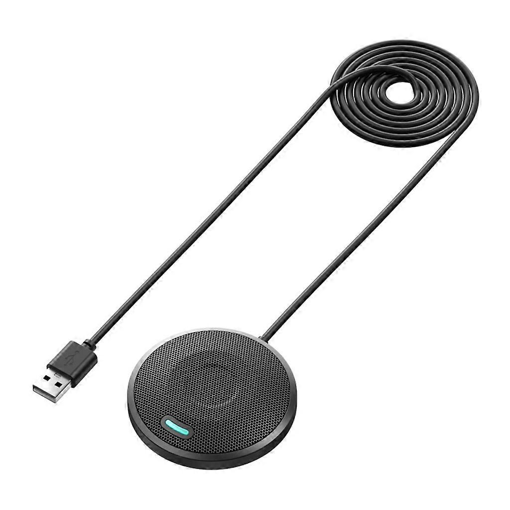 Portable USB Speakerphone Microphone with Speaker Type-C Cable for Computer/Laptop Conference Game Home Office