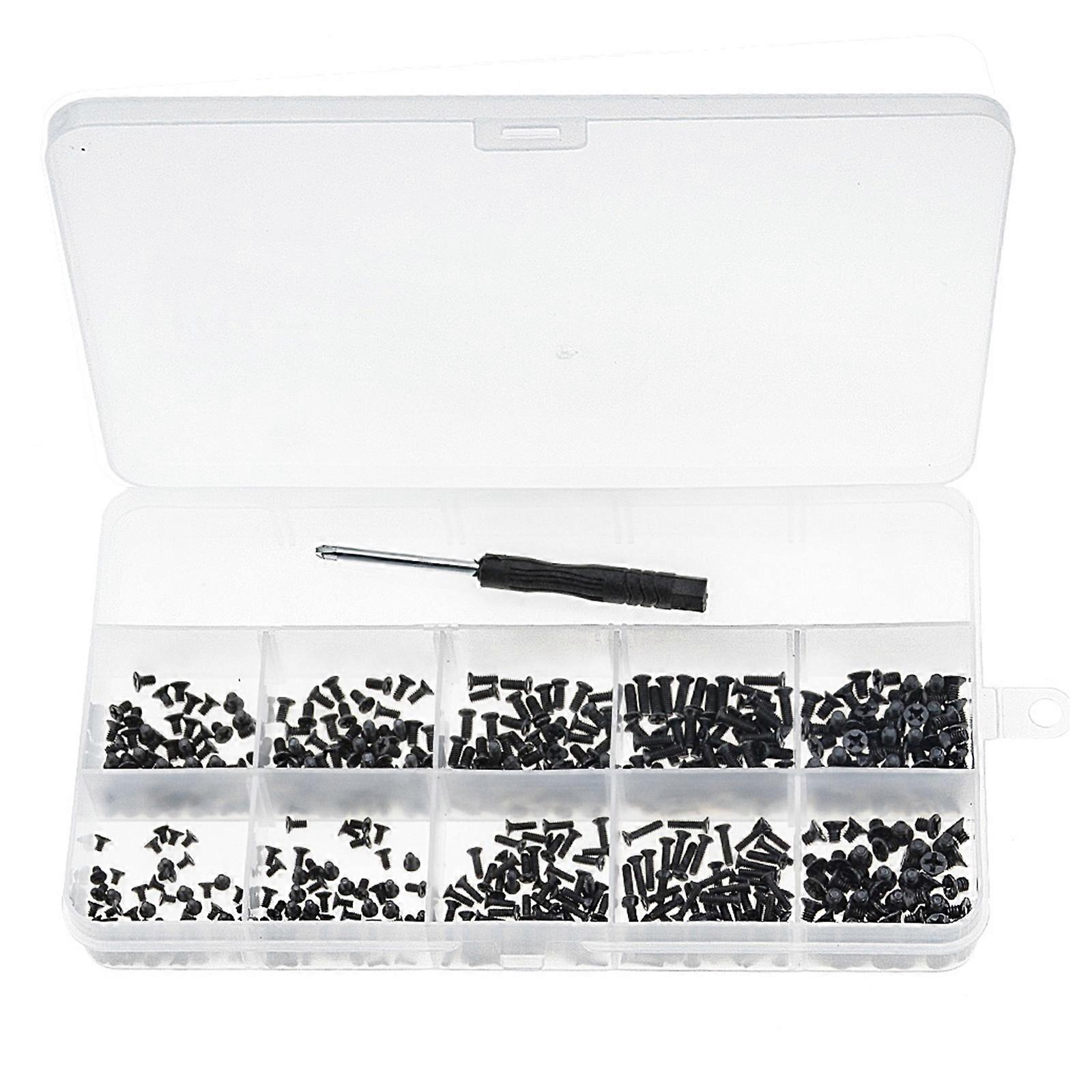 500pcs M2 M2.5 M3 for Km Screw Flat for Head Phillips Screws Laptop Notebook Screws Set Kit For Computer Small Screw