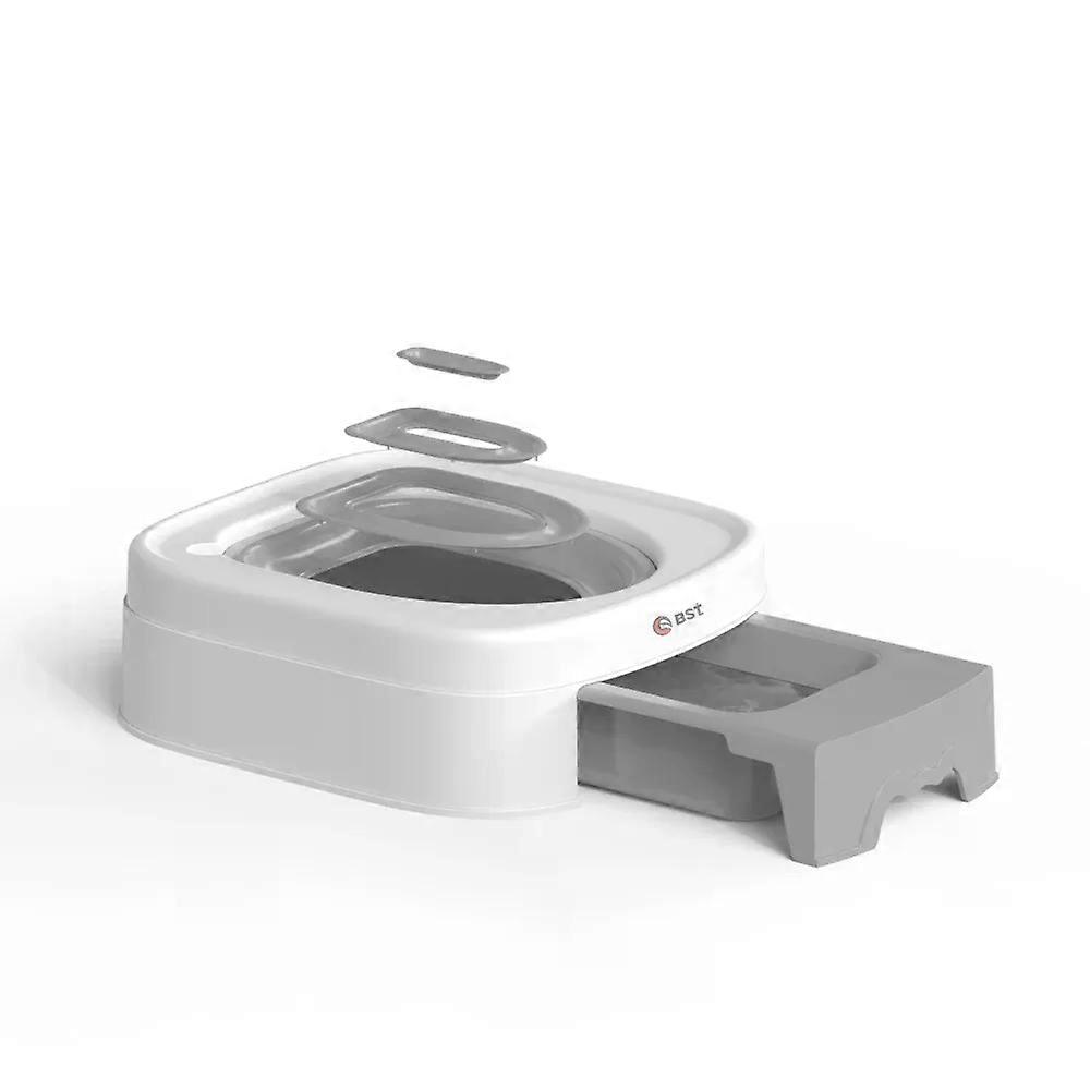 New Open Self service Cat Toilet Large Capacity Recycling Convenient Trainer Set Safe Protection Cat Toilet