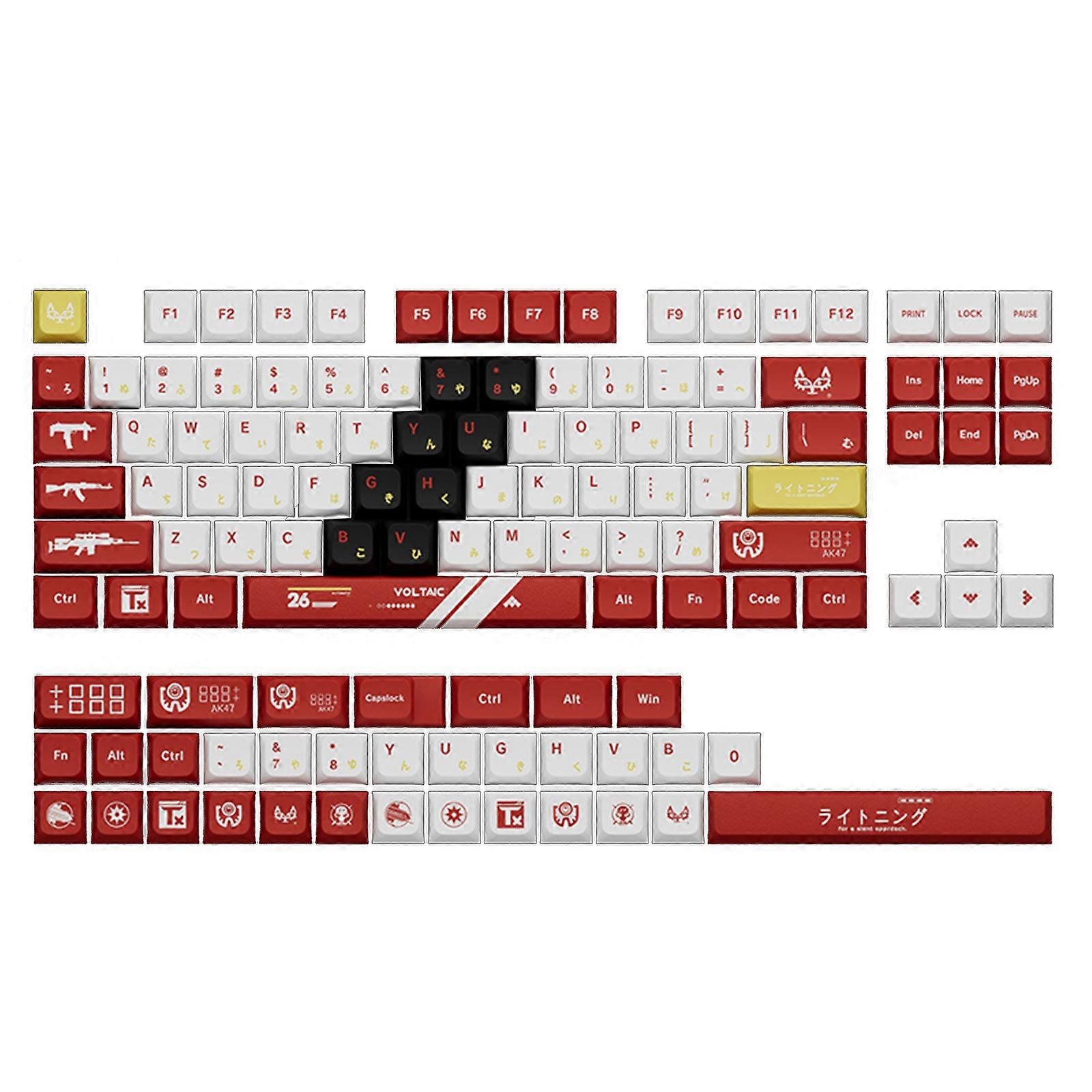 120Keys/Set XDA Profile Custom Bloodsport Keycaps PBT Dye Sublimation Keycaps for MX Cherry Mechanical Keyboard