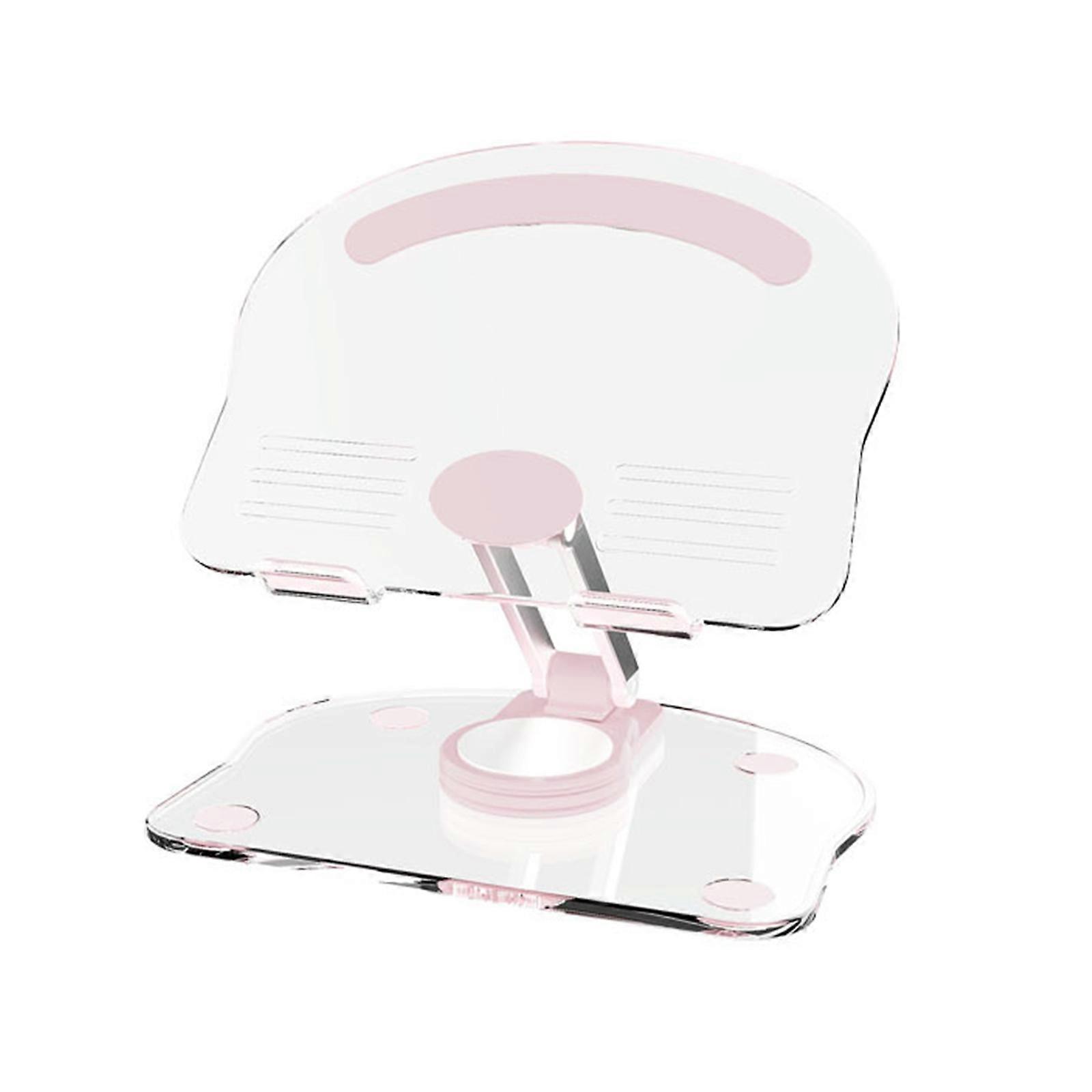 Universal Acrylic Phone and Tablet Holder Stable and Secure Stand Bracket for All 4.7-13 inch Devices  Pink