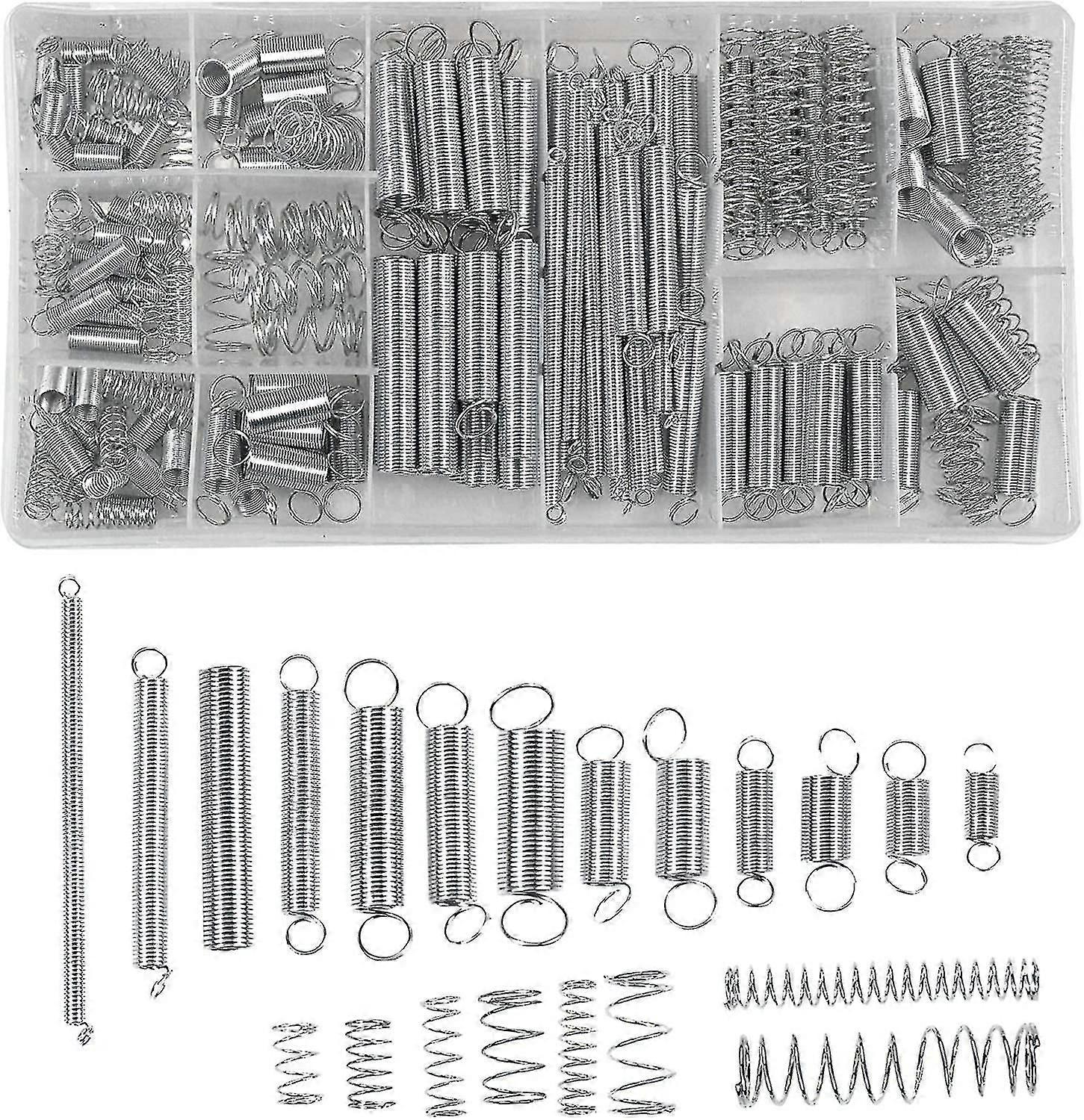 200pcs Healwe Springs Assorted Set Tension Metal Springs Extened Springs