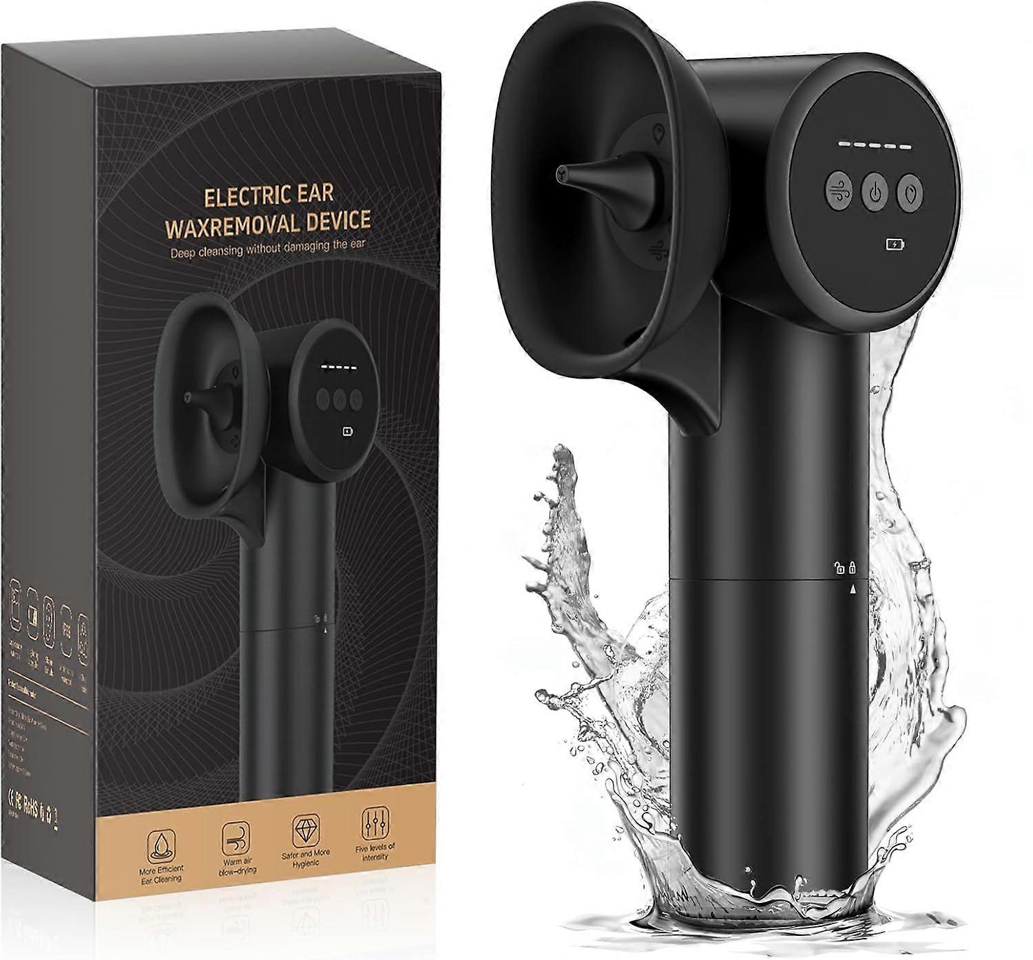 2025 أحدث طراز لمجموعة إزالة شمع الأذن - منظف الأذن مع تجفيف الهواء الساخن ومياه الصرف الصحي