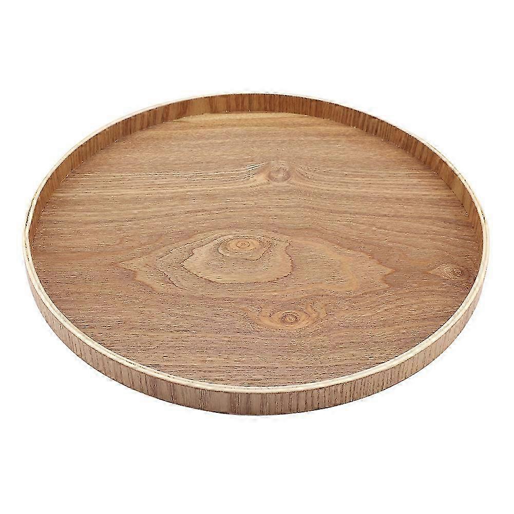 صينية تقديم خشبية لمجموعة الشاي والفواكه والحلويات والديكور المنزلي