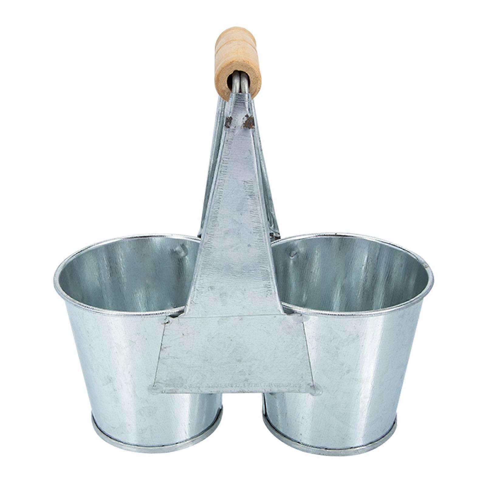 Break Resistant Rustic Pot, Featuring Twin Pots and a Comfortable Carry Handle