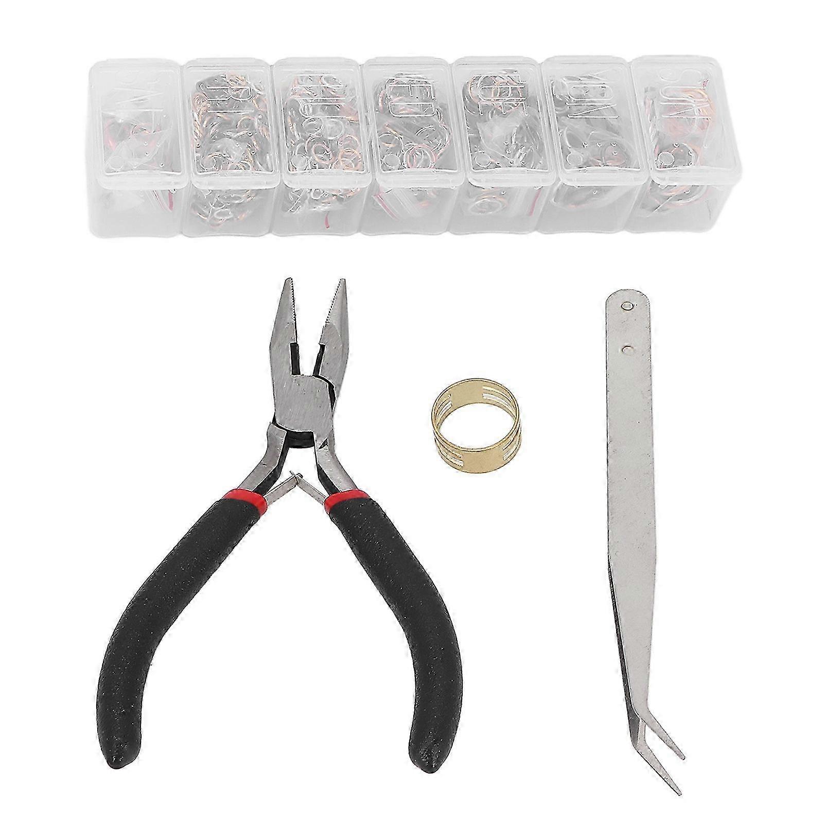 DIY Jewelry Finding Kit - Mixed Color Ring Opening & Closing Set for Crafting
