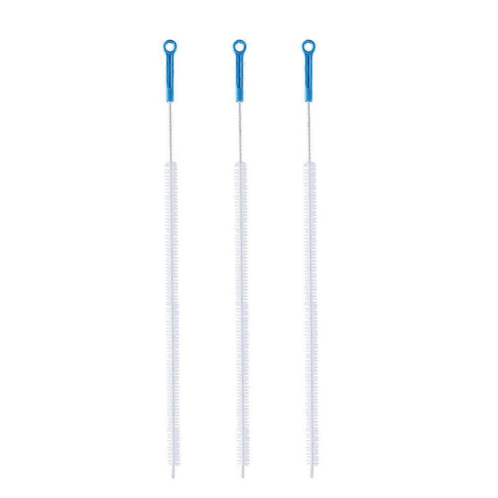 3pcs Flexible Drain Cleaning Brushes with Spiral Nylon Bristles for Bathroom and Kitchen Sink Pipe Dredging – Household Tool for Hair and Dirt Removal