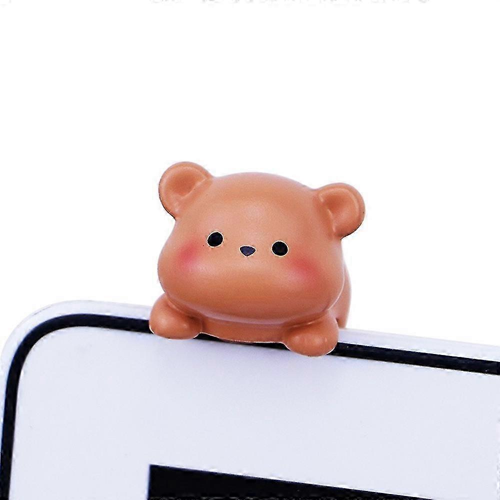 Cute Mini Resin Figurine Desktop Decoration for Computer Monitor, TV, or Car Display - Perfect Ornament for Any Space
