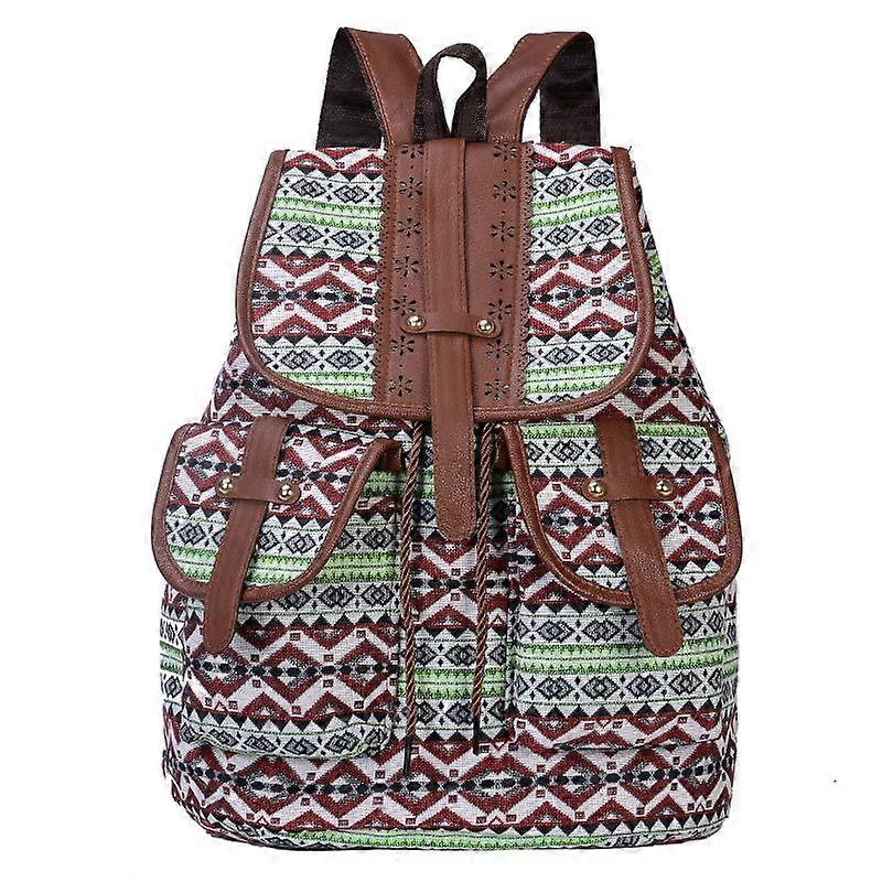 New Fashion Canvas Printing Ladies Shoulder Bag Bohemia Women Backpack