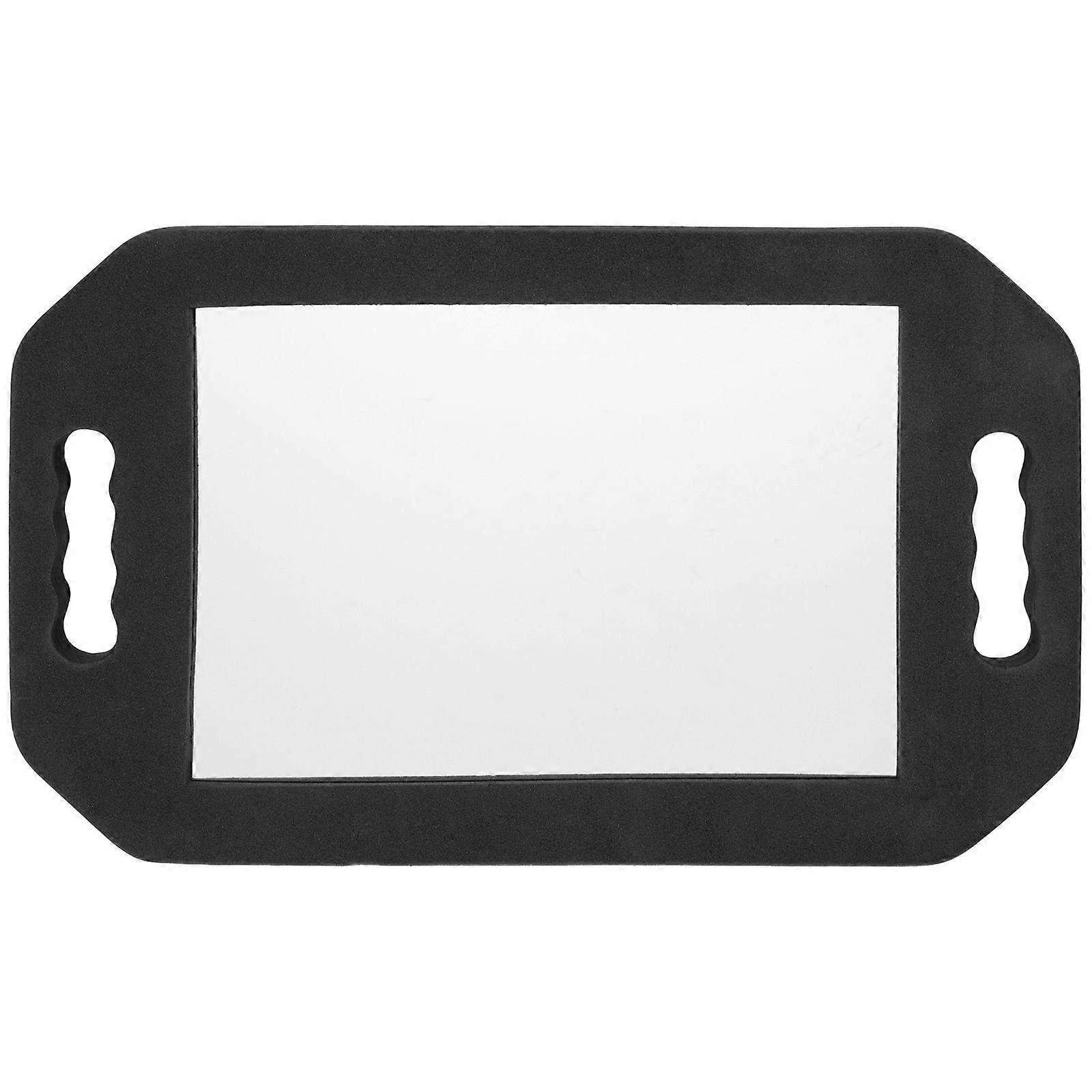 1Pc Hairdressing Foams Rear View Mirror Rectangular Makeup Mirror Black